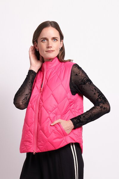 Foil Get On Down Vest-new-Preen