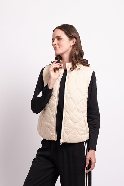 Foil Get On Down Vest-new-Preen