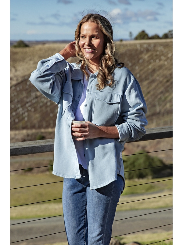 Elm Poppy Fleece Shacket