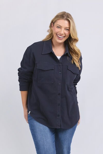 Elm Poppy Fleece Shacket-new-Preen