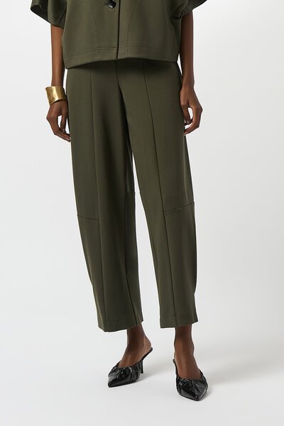 Joseph Ribkoff Heavy Knit Barrel-Leg Pull-On Pants-new-Preen