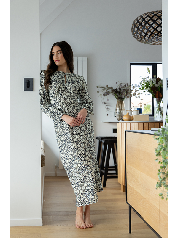 Seeking Lola Linear Weave Elegant Dress