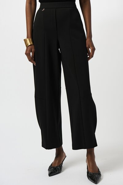 Joseph Ribkoff Heavy Knit Barrel-Leg Pull-On Pants-new-Preen