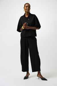 Joseph Ribkoff Heavy Knit Barrel-Leg Pull-On Pants