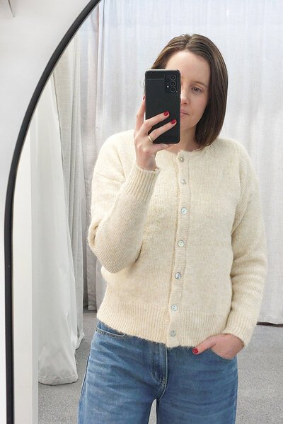 Miss Marlow Essential Wool Blend Cardi-new-Preen