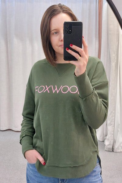 Foxwood Metallic Simplified Crew-new-Preen