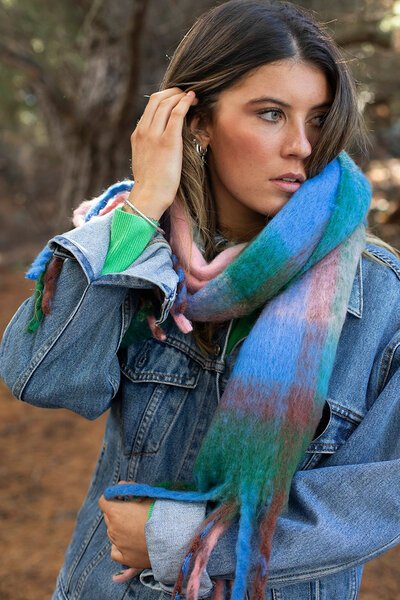 Antler Aurora Plaid Scarf-new-Preen