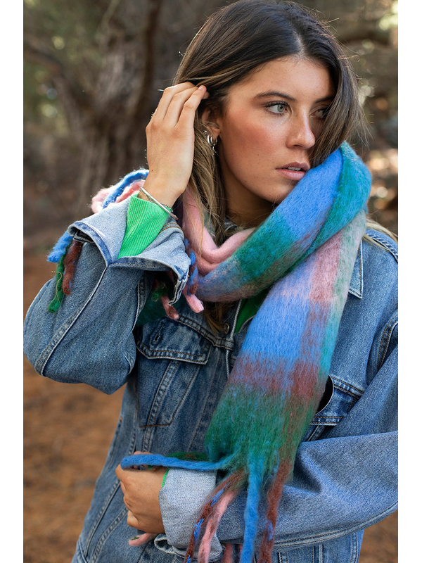 Antler Aurora Plaid Scarf