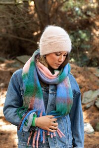 Antler Aurora Plaid Scarf