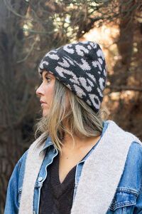 Antler Leopard Beanie