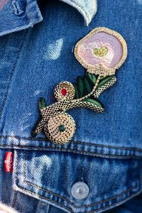 Antler Majestic Fleur Brooch