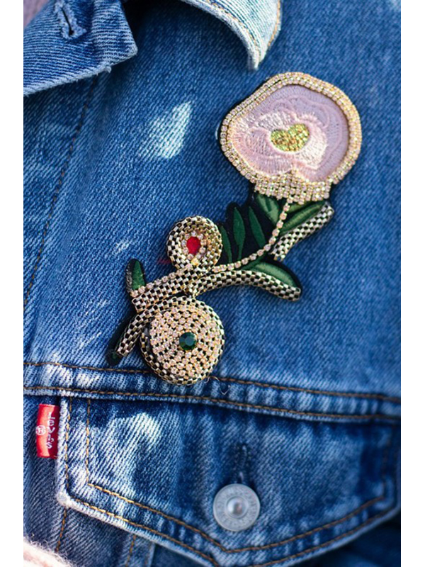 Antler Majestic Fleur Brooch