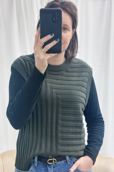 Preen Merino Stepped Vest-new-Preen