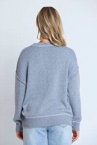 Stella + Gemma Grey Marle Denver Jumper- Pre Order