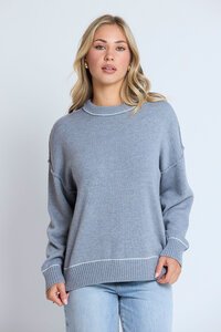 Stella + Gemma Grey Marle Denver Jumper- Pre Order