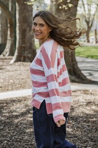 Elm Billie Block Stripe Crew