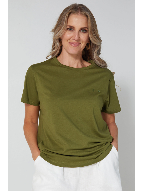 Stella + Gemma Khaki Ace Tee