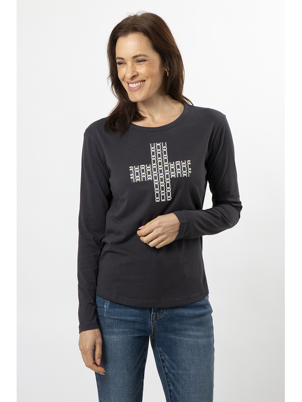Stella + Gemma Chains Cross LS Tee