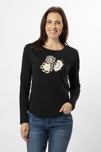 Stella + Gemma Folk Floral L-S Tee
