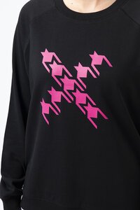 Stella + Gemma Classic Sweater Neon Houndstooth