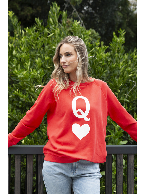 Stella + Gemma Queen of Hearts Classic Sweater