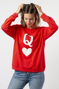 Stella + Gemma Queen of Hearts Classic Sweater