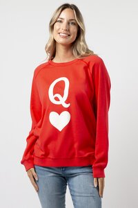 Stella + Gemma Queen of Hearts Classic Sweater