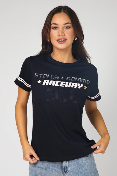Stella + Gemma Raceway Ace Tee-new-Preen