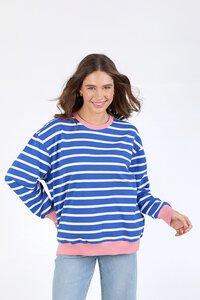 Elm Tully Stripe Fleece Crew