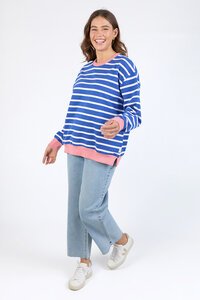 Elm Tully Stripe Fleece Crew