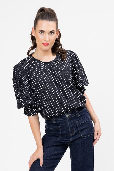 Seeking Lola Magnificent Polka Top-new-Preen