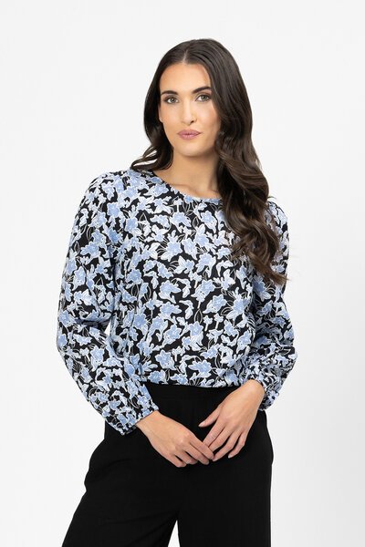 Seeking Lola Frost Flower Gratitude Top-new-Preen
