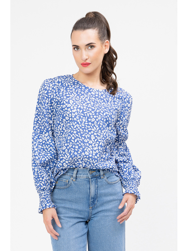 Seeking Lola Wishful Lagoon Bloom Top