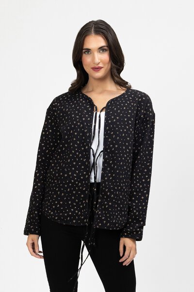 Leila + Luca Falling Sprig Tied Up Jacket-new-Preen