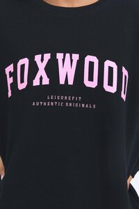 Foxwood Black with Neon Pink Interval Crew