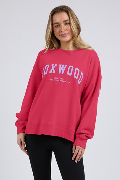 Foxwood Raspberry wtih Neon Lilac Interval Crew-new-Preen