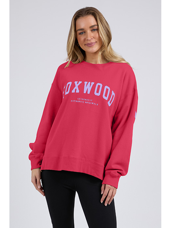 Foxwood Raspberry wtih Neon Lilac Interval Crew