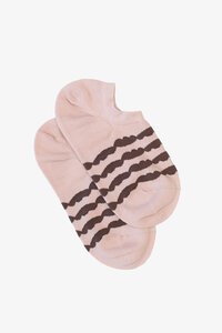 Antler Stripe No Show Sock