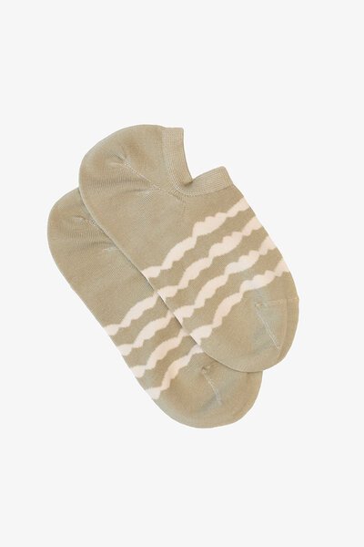 Antler Stripe No Show Sock-new-Preen
