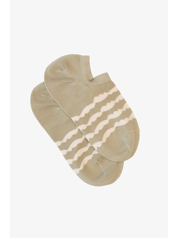 Antler Stripe No Show Sock