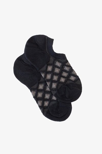 Antler Black Diamond No Show Sock-new-Preen