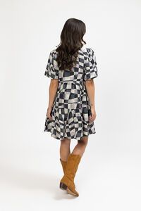 Seeking Lola Geometric Print Wanted Dress