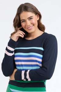 Elm Medley Stripe LS Tee
