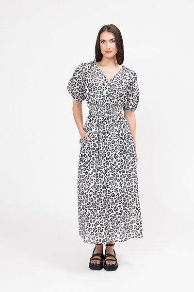 Seeking Lola Leopard Skillfull Midi Dress-new-Preen