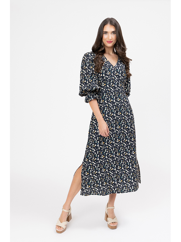 Seeking Lola Midnight Daisy Madrid Dress