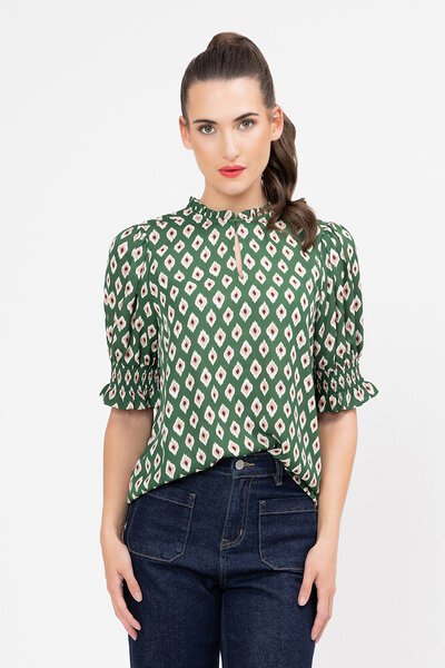 Seeking Lola Diamond Movement Blouse-new-Preen
