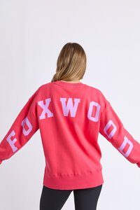 Foxwood Raspberry wtih Neon Lilac Interval Crew