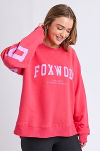 Foxwood Raspberry wtih Neon Lilac Interval Crew