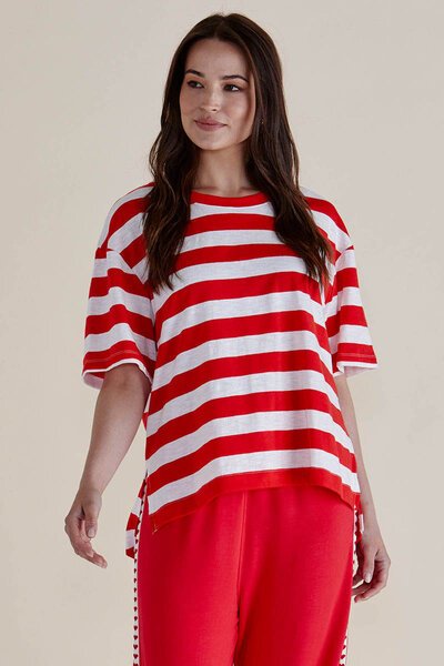 Betty Basics Relax Boxy Stripe Tee - Pre Order-best-sellers-Preen