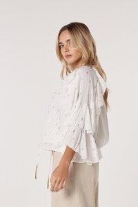 Fate + Becker Delia Ruffle Top